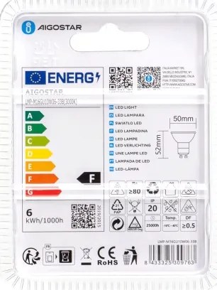 Lampadina LED GU10/6W/230V 3000K - Aigostar
