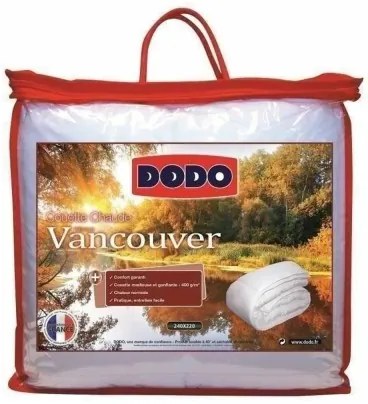 Piumino Letto VANCOUVER DODO Bianco 400 g /m² 240 x 260 cm