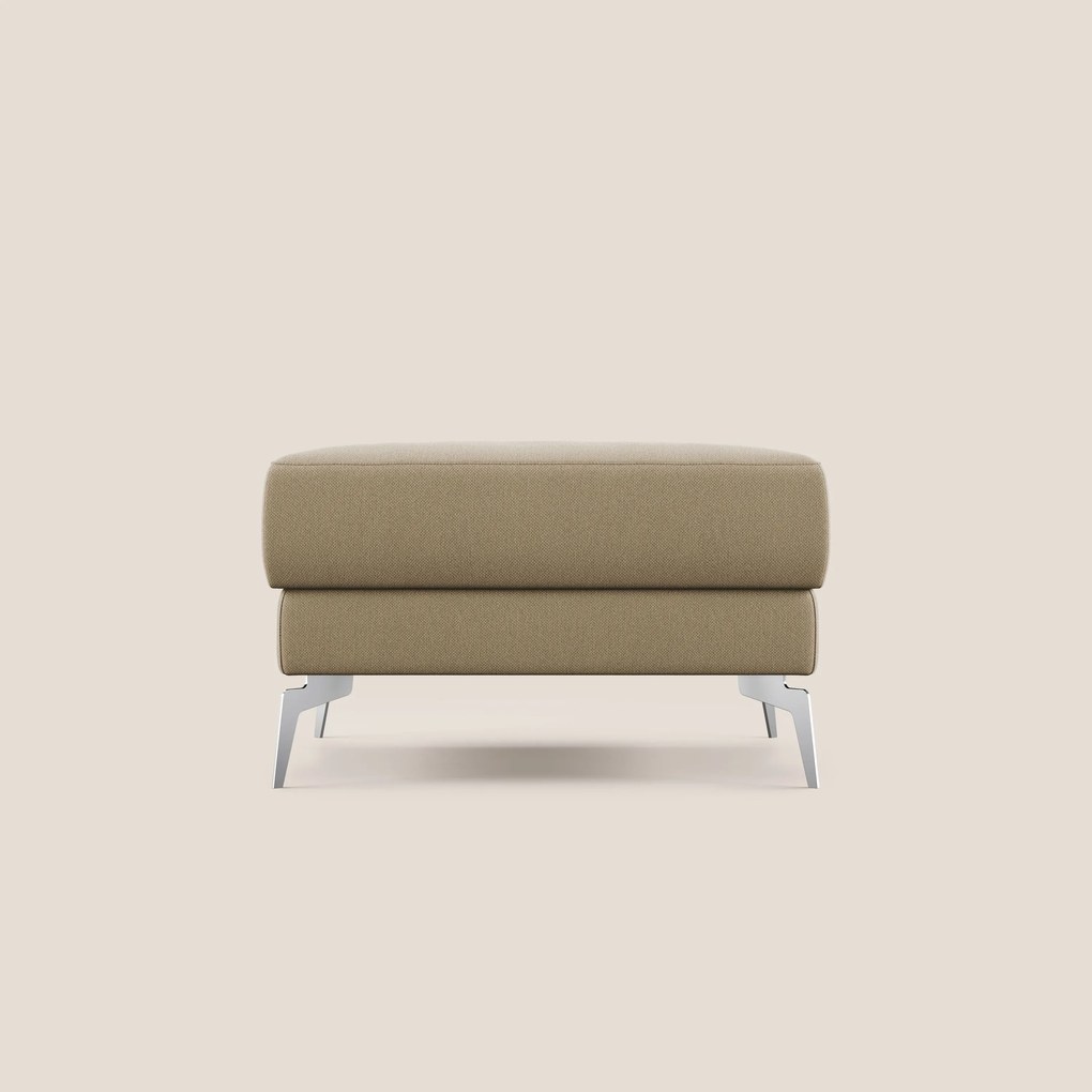 Star Pouf con piedini alti in tessuto smacchiabile T05 beige