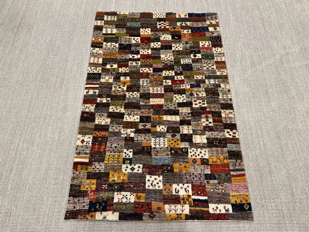 Gabbeh Tappeto 160 x 100 Rosso (Iran) Annodato A Mano