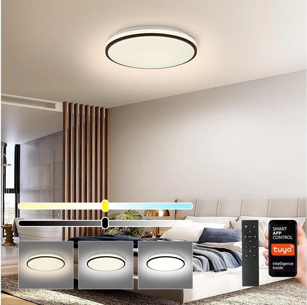 Brilagi - plafoniera LED dimmerabile SMART LED/24W/230V Ø 38 cm Wi-Fi Tuya + telecomando