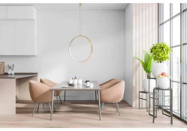 Azzardo AZ5254 - Lampadario a sospensione con filo LED dimmerabile MASSIMA LED/25W/230V oro