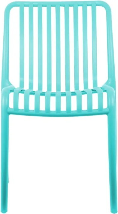 Sedia da pranzo turchese in plastica Glee – Leitmotiv