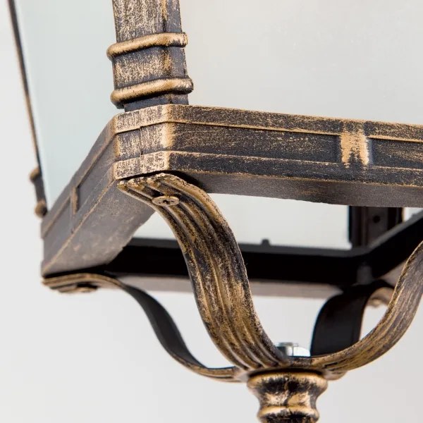 Orion - Lampada a sospensione per esterni AIKO 1xE27/60W/230V IP23 bronzo/patina