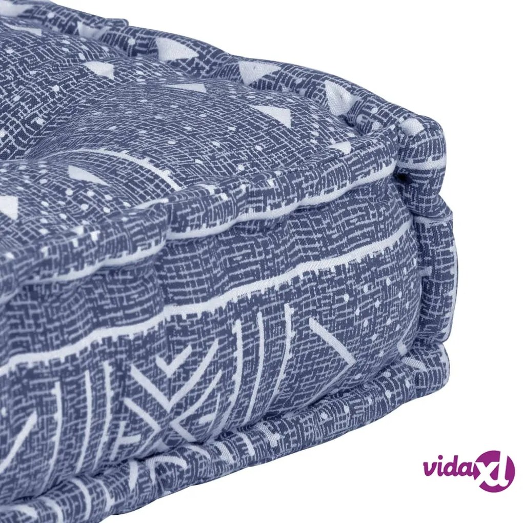vidaXL Pouf Indaco in Tessuto