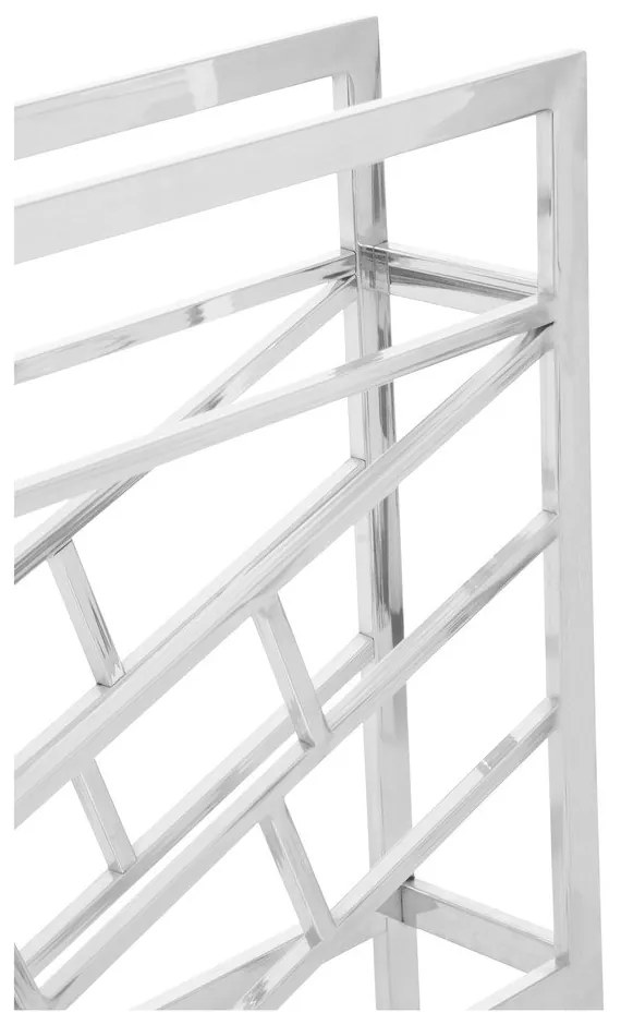 Portabottiglie in metallo argento lucido per 12 bottiglie Barolo - Premier Housewares