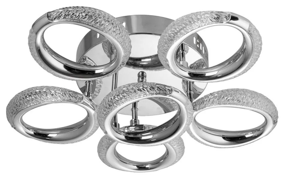 Plafoniera LED 6xLED/14W/230V 3000-5000K diametro 46 cm cromo lucido