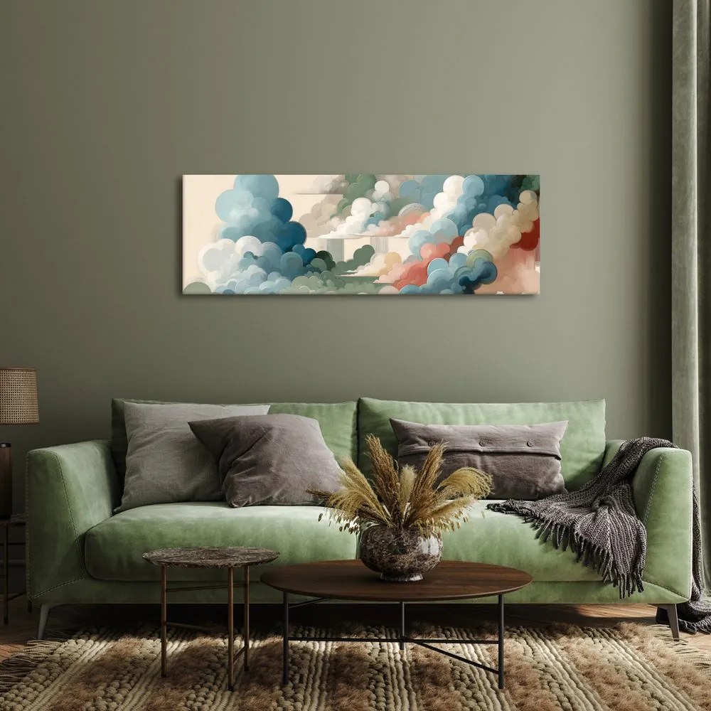 Quadro su tela – Cielo astratto pieno di forme e colori