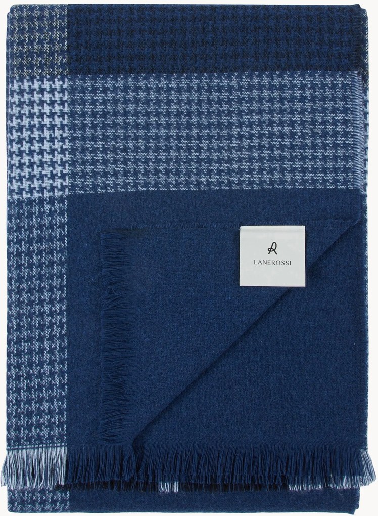 Plaid in lana merino Black Light