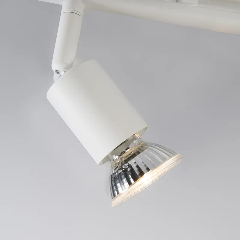 Faretto moderno bianco orientabile 2 luci - Jeany