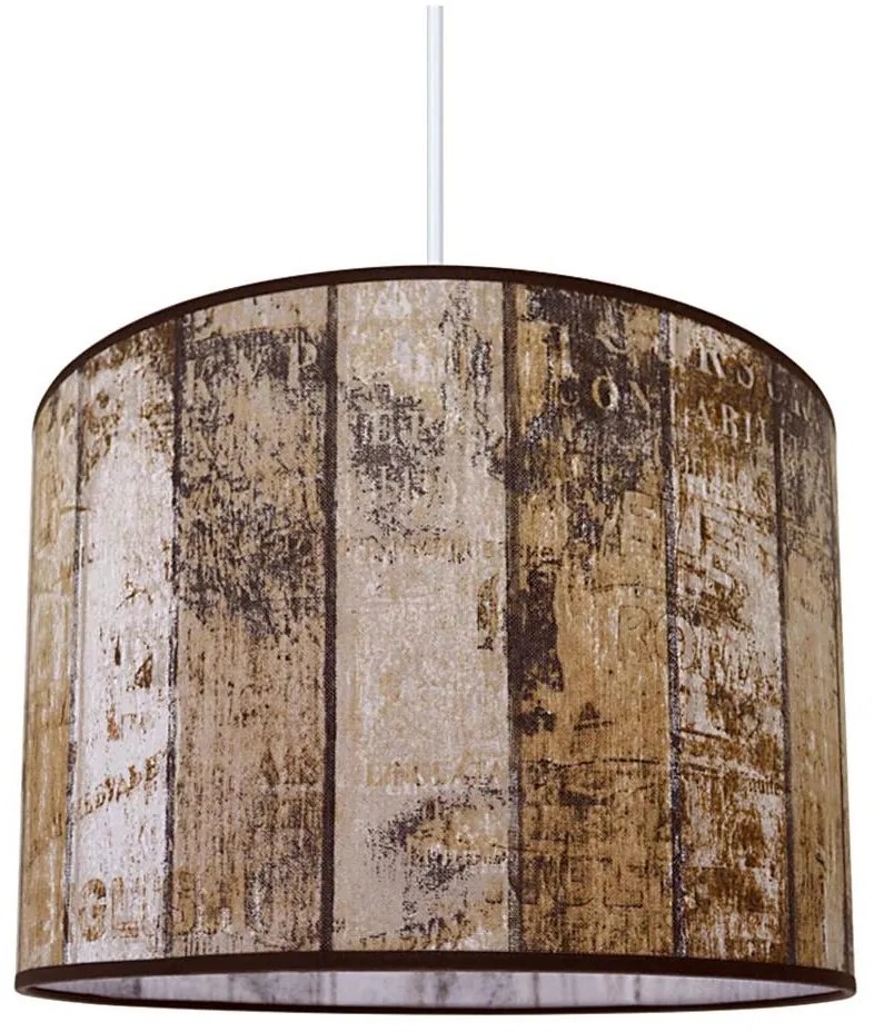 Lampadario a sospensione con filo WOOD 1xE27/60W/230V