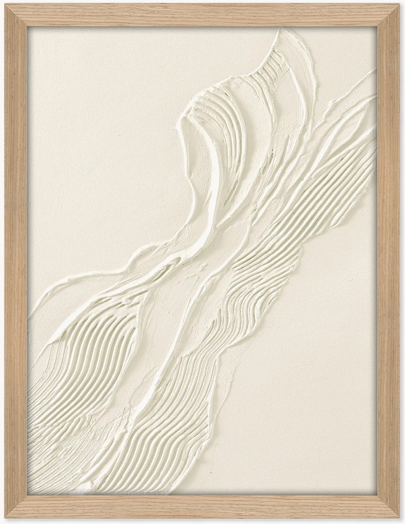 Quadro su tela dipinto a mano con cornice Beige Heritage