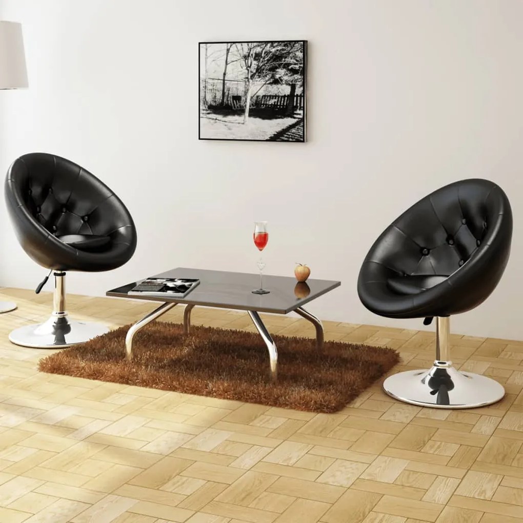 Sgabelli Da Bar 2 Pz Neri İn Similpelle /