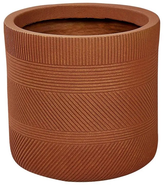 Vaso da fiori marrone dorato ⌀ 31 cm VOULA Beliani