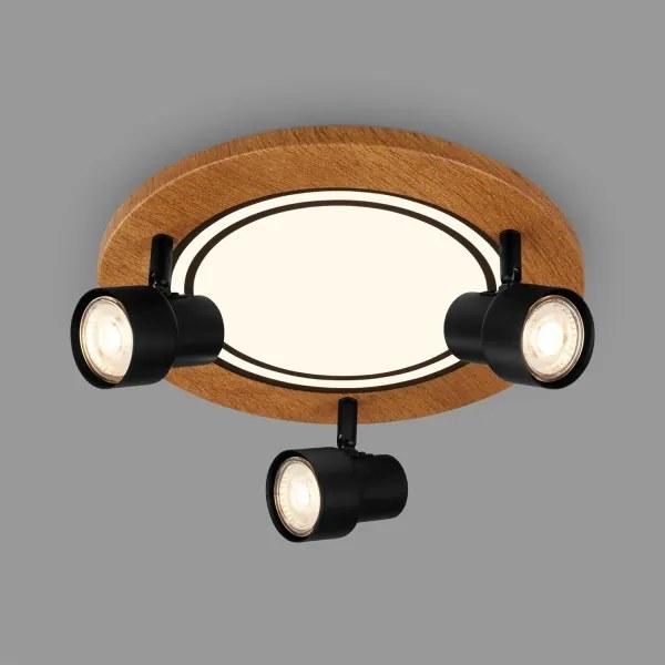 Brilo - Lampada LED da soffitto 12W/230V + 3xGU10 9W 3000K