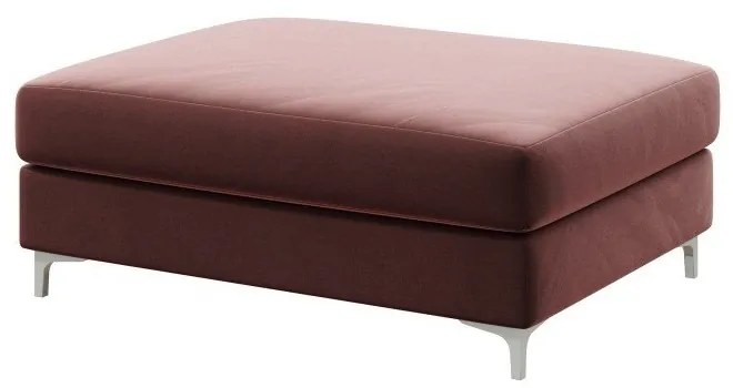 Pouf in velluto rosa scuro Devichy Rothe - devichy