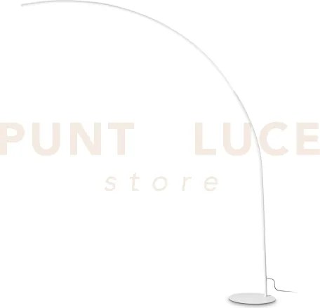 Comet piantana bianca led interruttore touch led 3000k 30w 2950 lm ...