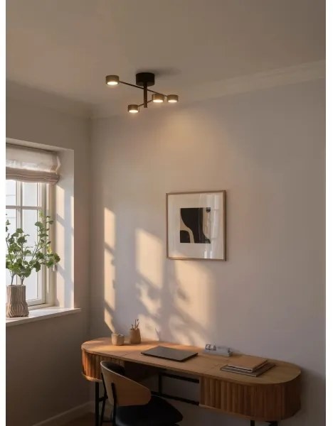 Nordlux - Plafoniera LED da soffitto CLYDE 4xLED/4W/230V