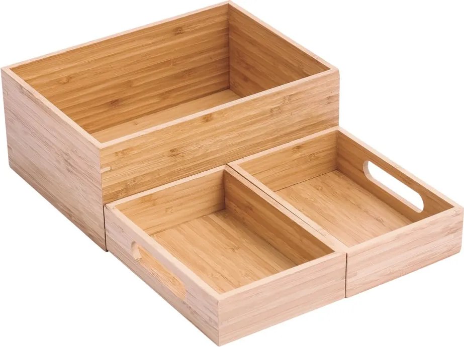 Organizer da bagno di colore naturale in bambù per cosmetici Isalys – MSV