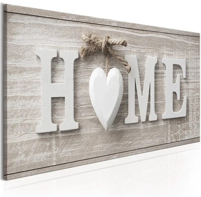 Quadro Beloved Home  Colore Beige, Dimensioni e Misure 120x40