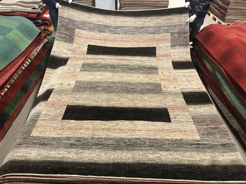 Loribaft Tappeto persiano 220 x 300 Grigio (Iran) Annodato A Mano