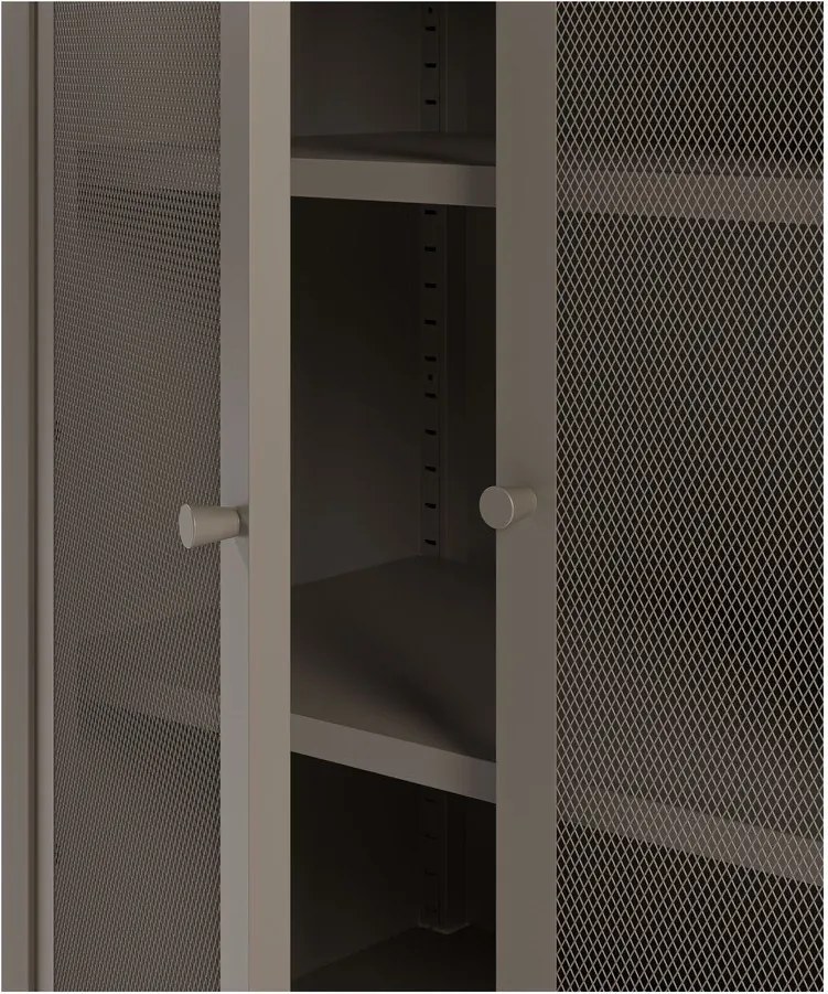 Armadietto grigio in metallo 70x100x40 cm Fayna – Marckeric