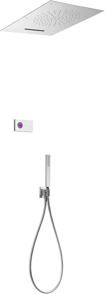 Tres Shower Technology set doccia da incasso con termostato con soffione cromo-bianco 092.863.04