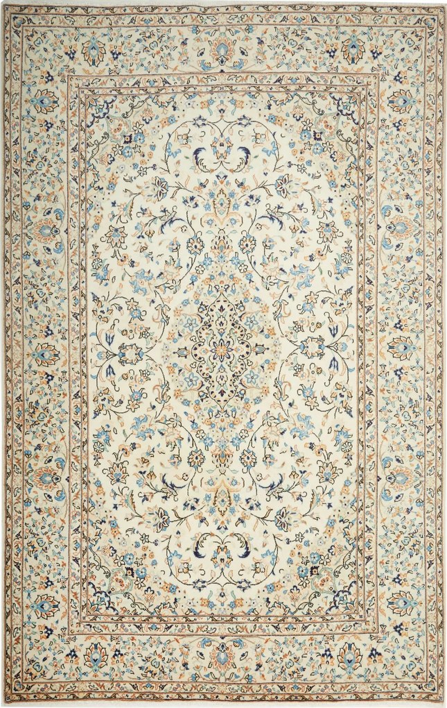 Kashan Tappeto 200 x 310 Beige (Iran) Annodato A Mano
