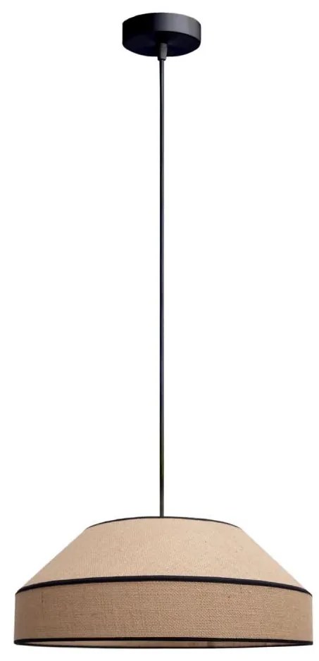 Lampadario a sospensione con filo MANISO 1xE27/60W/230V diametro 45 cm beige