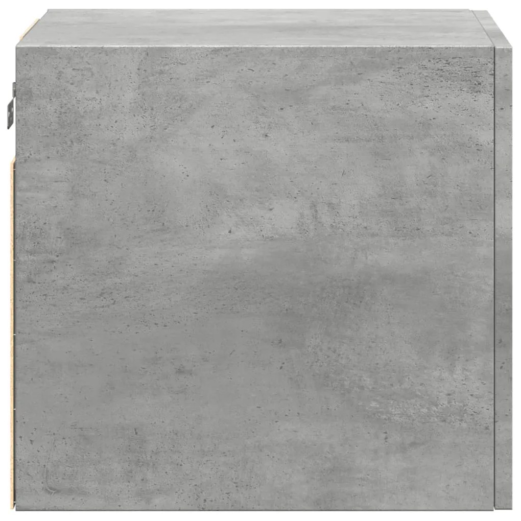 Mobile a parete grigio cemento 40x42,5x40 cm legno multistrato