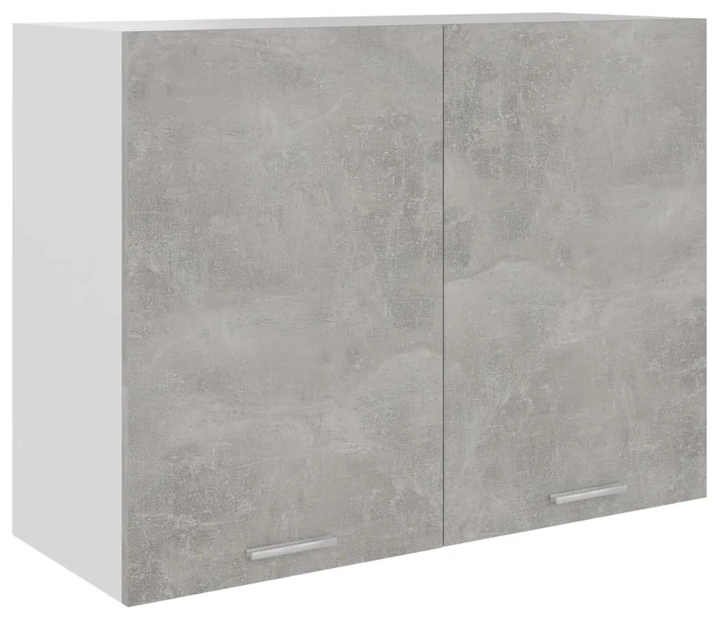 Armadio sospeso grigio cemento 80x31x60 cm in truciolato