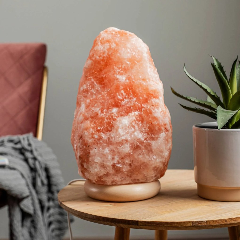Lampada di sale Envostar Harmony base naturale 26-30cm, Rosso, Soggiorno / Sala da pranzo, Pietra, Lampada da tavolo