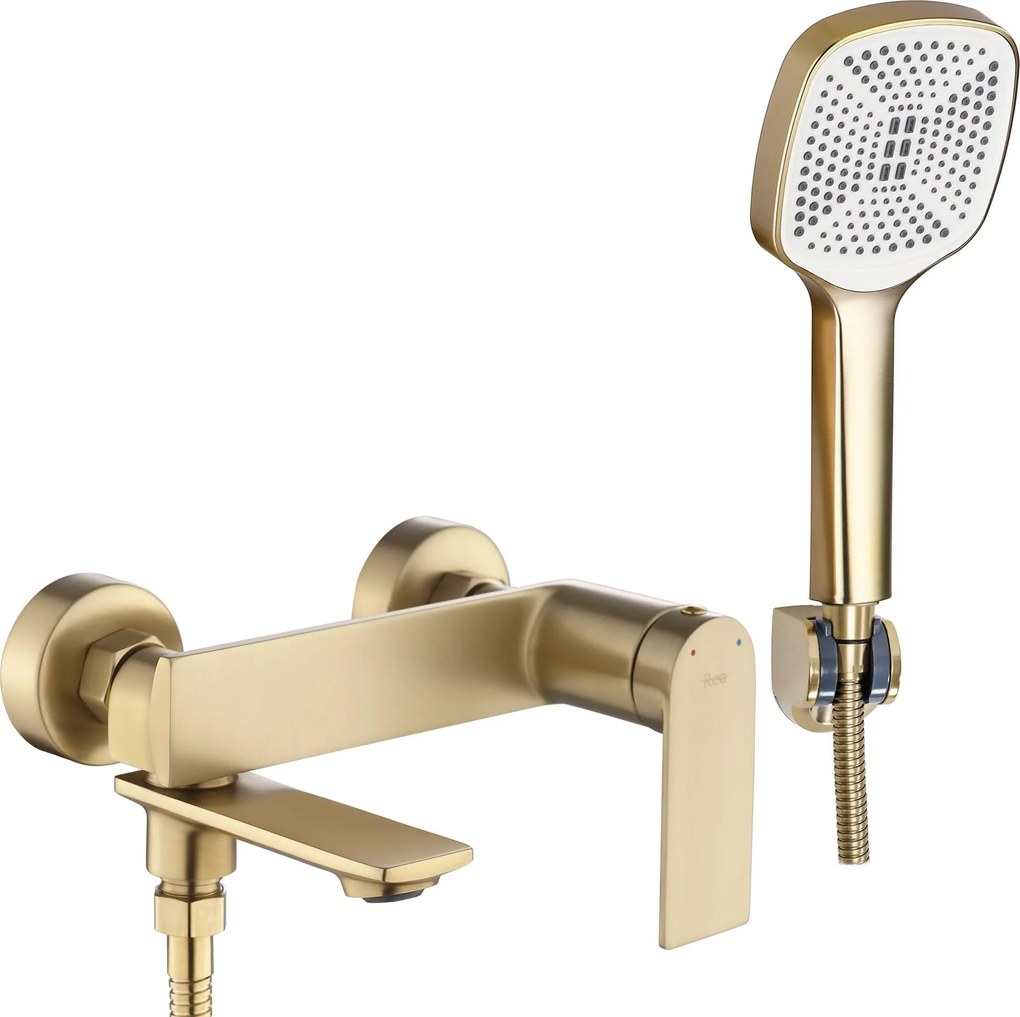 Rubinetto da vasca REA STORM Brush Gold