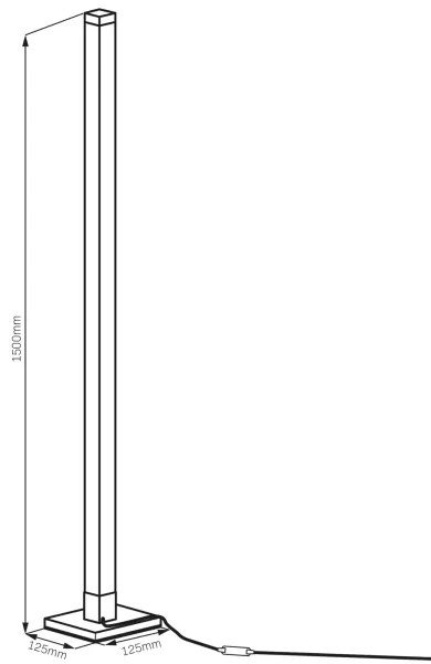 LED RGBW Lampada con piedistallo MAGICAL LED/7W/230V + telecomando