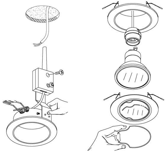 Eglo 94408 - Set da 3 faretti da incasso a LED PENETO 3xGU10-LED/5W/230V