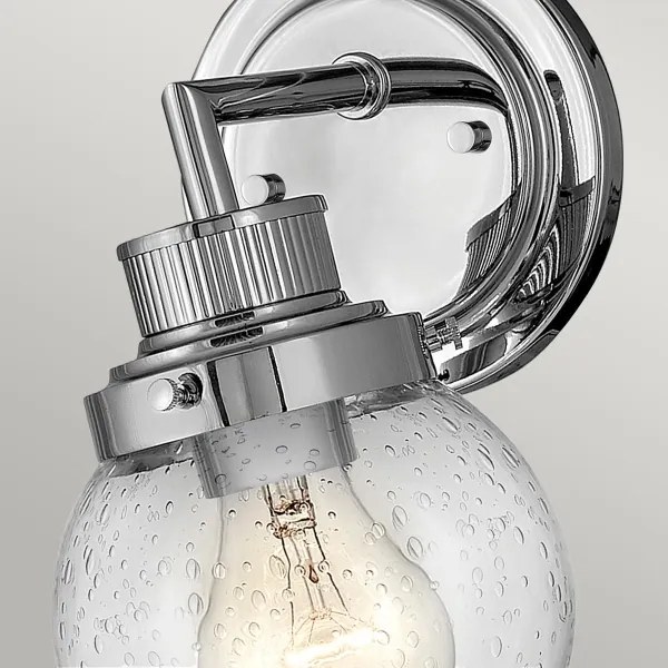 Quintiesse QN-POPPY1-PC-BATH Lampada da parete per bagno POPPY 1xE27/60W/230V IP44, cromo lucido