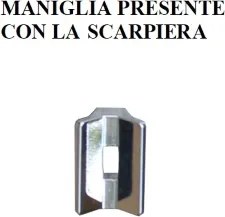 Mobile scarpiera in legno a due ante 53x91h cm Bianco Frassino