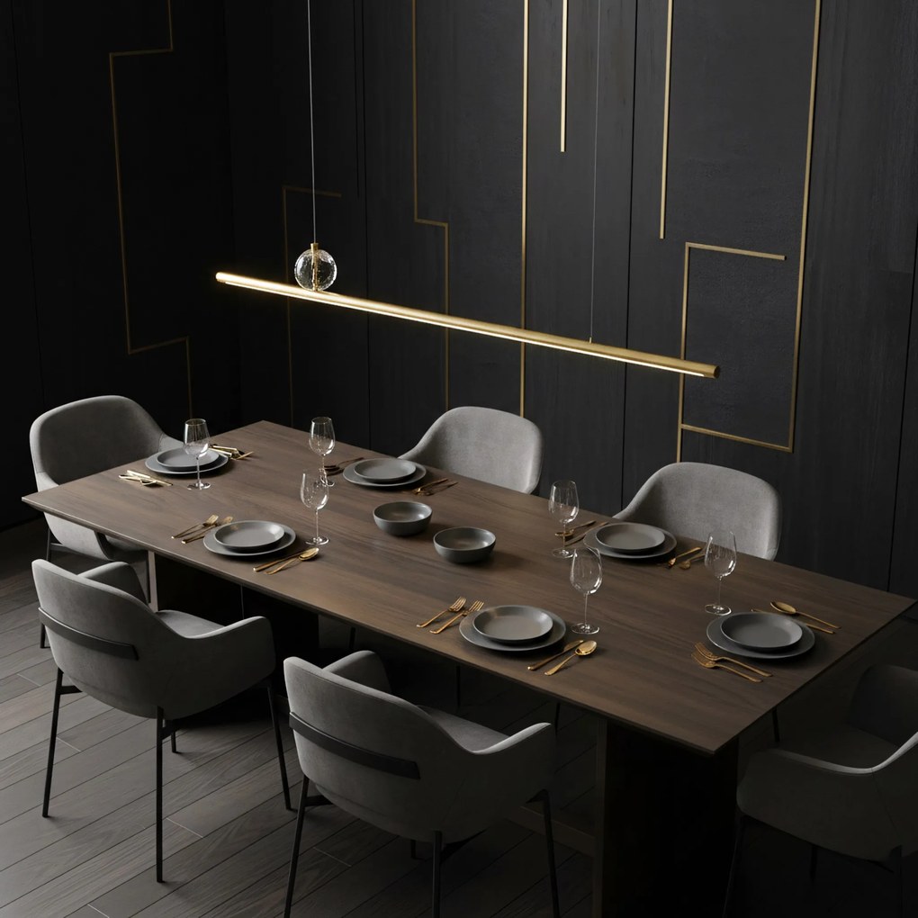 Lampada da soffitto LED APP1778-CP Brush Gold