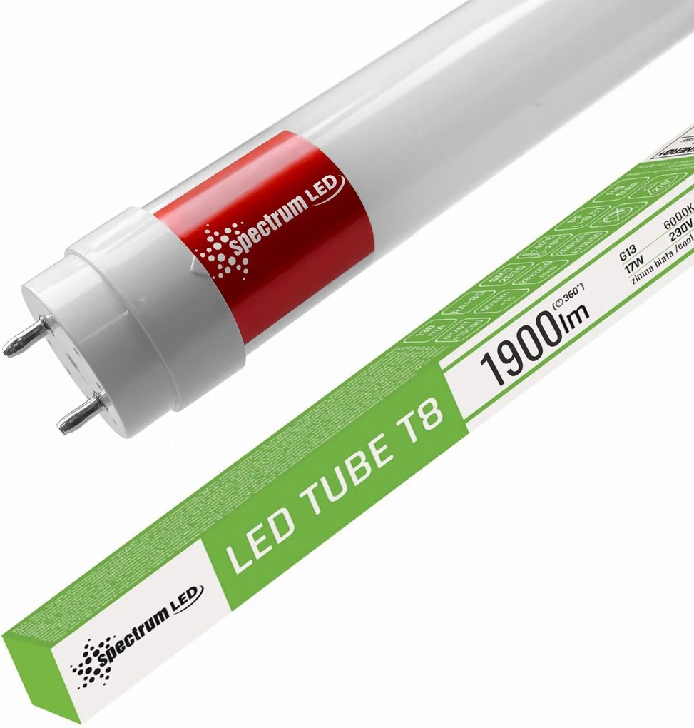 Tubo / Lampada fluorescente a LED Cool White 120CM T8 230V 17W WOJ+22305