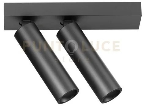 Gfa1475h- faretto spot orientabile 2 luci attacco led 2700k 1001lm ...