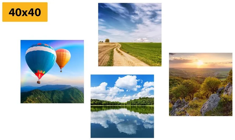 Set di quadri – Vista sulla splendida natura