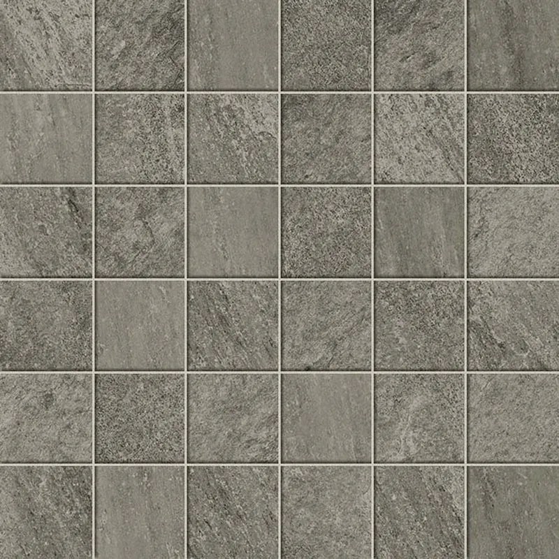 Mosaico in gres porcellanato Regent Grey grigio L 30 x L 30cm x Sp. 8 mm, 10 pezzi