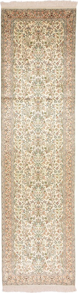 Cashmere Silk Tappeto 300 x 80 (Indian) Annodato A Mano