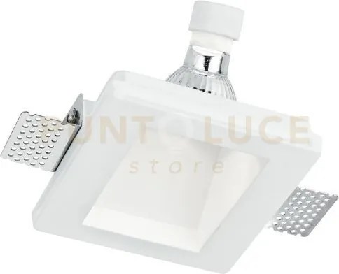 Incasso ghost luce laterale bianco 1 luce attacco gu10 12x12x5,5cm ...