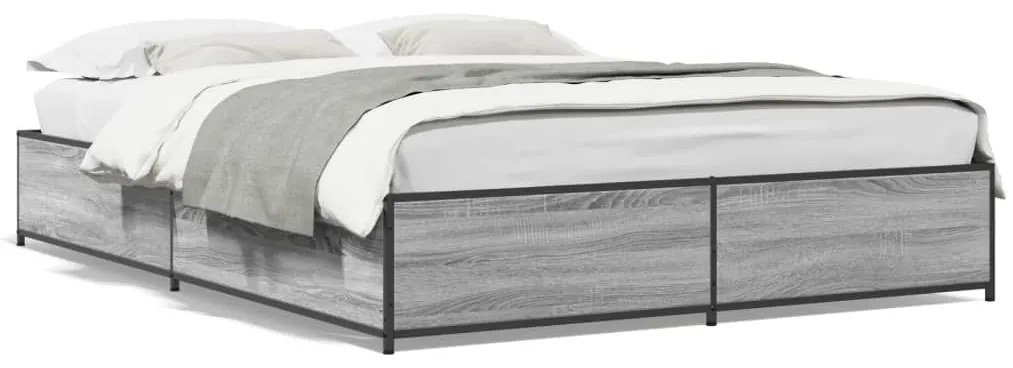 Giroletto Grigio Sonoma 140x200 Cm İn Legno Multistrato Metallo /