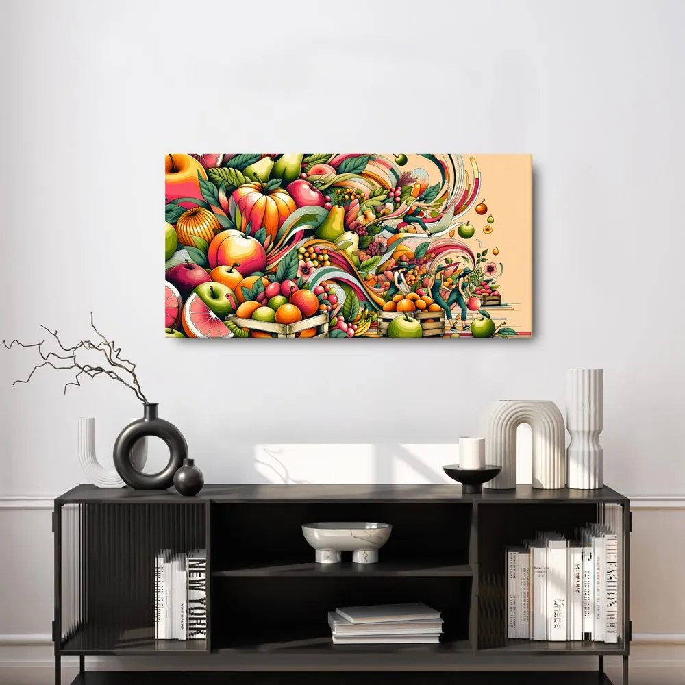 Quadro su tela – Raccolta di frutta