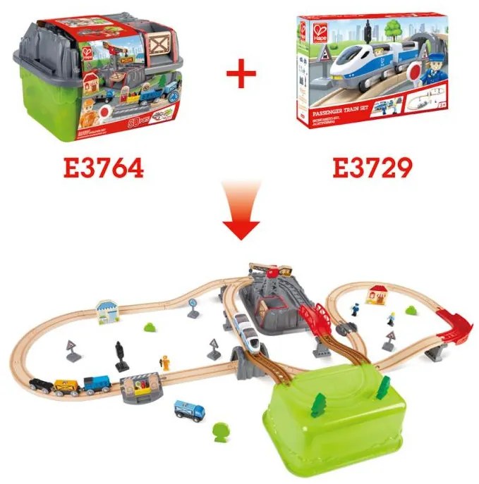 Set costruzioni ferroviarie - 50 pezzi