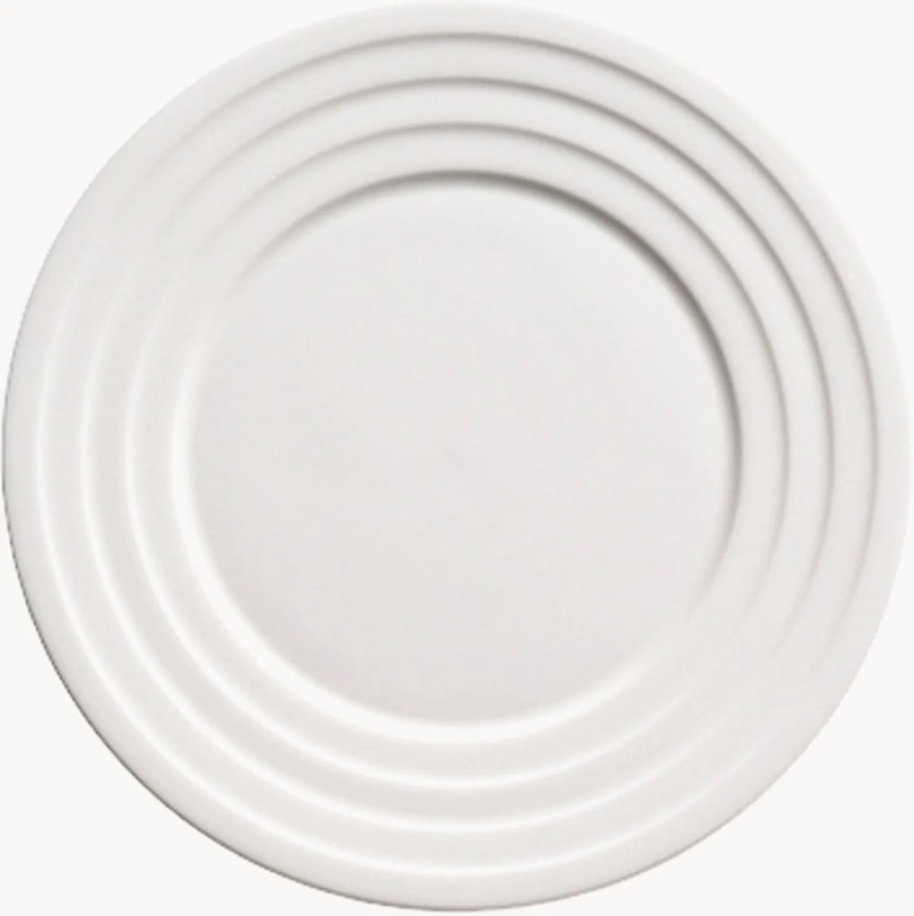 Set di 6 piatti da dessert in Fine Bone China Relief Fine Dining