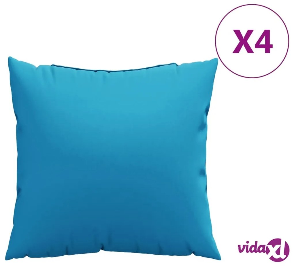 vidaXL Cuscini Decorativi 4 pz Verdi 50x50 cm in Tessuto