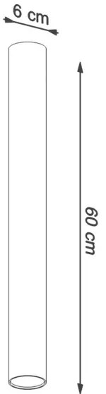 Sollux SL.0999 - Faretto LAGOS 1xGU10/10W/230V 60 cm bianco